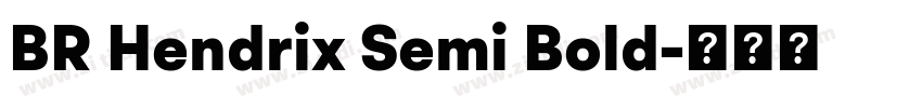 BR Hendrix Semi Bold字体转换